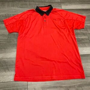 Puma Golf Red Polo Shirt Men’s Size L
